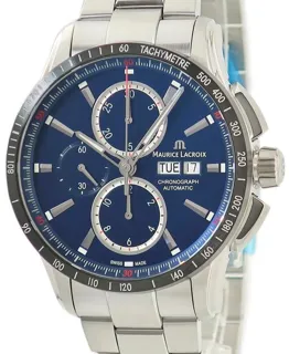 Maurice Lacroix Pontos PT6038-SSL2H-430-C 43mm Stainless steel Blue