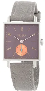 NOMOS Tetra 475 Stainless steel Aubergine$Purple