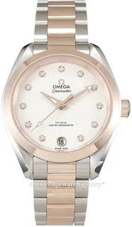 Omega Aqua Terra 220.20.34.20.52.001 34mm Stainless steel White