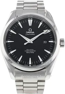 Omega Aqua Terra 2502.50.00 42mm Stainless steel Black