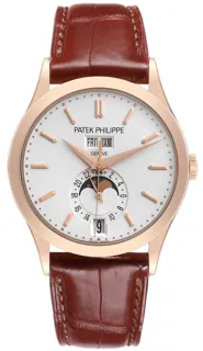 Patek Philippe Annual Calendar 5396R-011 38.5mm Rose gold Silver