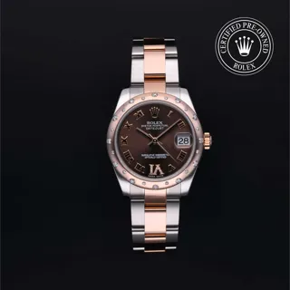 Rolex Datejust 31 178341 Rose gold and Stainless steel Brown