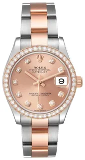 Rolex Datejust 31 278381RBR Rose gold and Stainless steel Pink