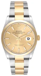 Rolex Datejust 36 126203 Yellow gold and Stainless steel Champagne