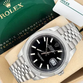 Rolex Datejust 126300-0012 Stainless steel Black