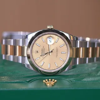 Rolex Datejust 41 126303 Yellow gold and Stainless steel Champagne