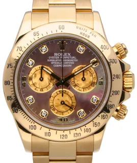 Rolex Daytona 116528 18k yellow gold Black