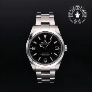 Rolex Explorer 214270 39mm Stainless steel Black