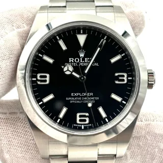 Rolex Explorer 39mm Stainless steel Black