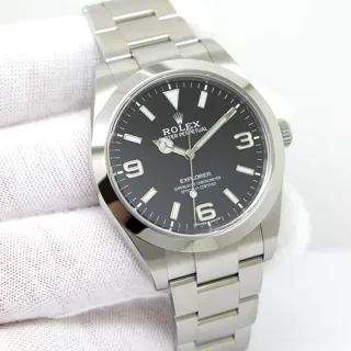 Rolex Explorer 39mm Stainless steel Black