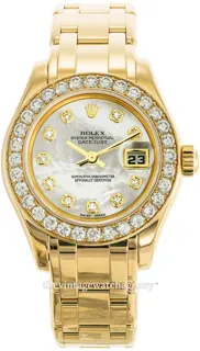 Rolex Pearlmaster 80298-0070 29mm Yellow gold White