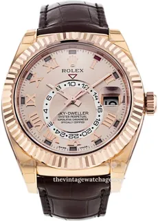 Rolex Sky-Dweller 326135-0004 42mm Rose gold Pink