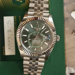 Rolex Sky-Dweller 336934 42mm White gold and Stainless steel Green