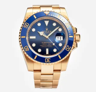 Rolex Submariner 116618LB Yellow gold Blue