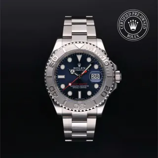 Rolex Yacht-Master 116622-0001 Platinum and Stainless steel Blue