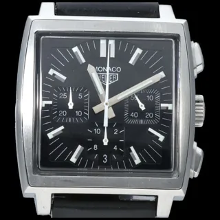 TAG Heuer Monaco 38mm Stainless steel Black