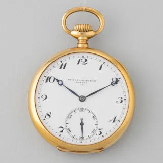 Patek Philippe 49mm 18k yellow gold White