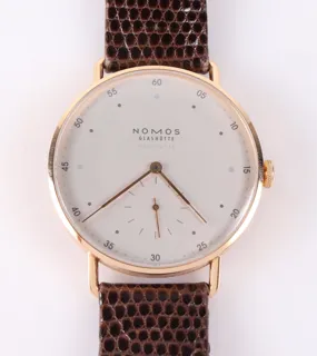 NOMOS Metro Neomatik 1180 18k rose gold Cream