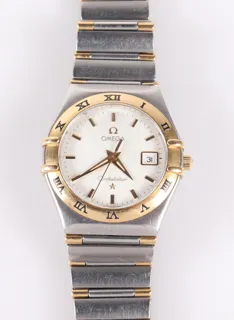 Omega Constellation 796.1201 27mm 18k Gold and Stainless steel Cream