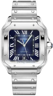 Cartier Santos de Cartier WSSA0071 Stainless steel Blue