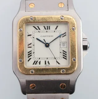 Cartier Santos 1172961 Yellow gold and Stainless steel White