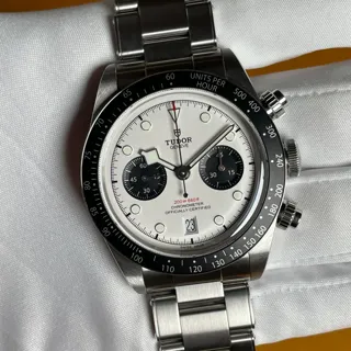 Tudor Black Bay Chrono M79360N-0002 41mm Stainless steel White