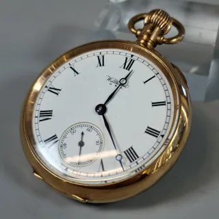 Waltham Watch Company 50mm 9ct Gold White