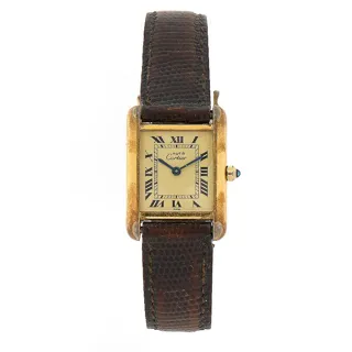 Cartier Tank 6-81008 24mm Gold-plated silver