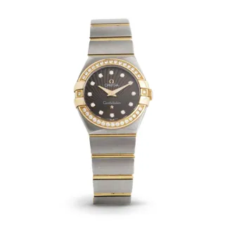 Omega Constellation 123.25.27.60.63.001 27mm 18k Gold and Stainless steel Brown