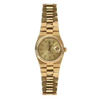 Rolex Day-Date 35mm 18k yellow gold Champagne