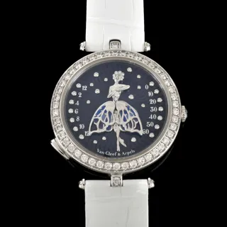 Van Cleef & Arpels Lady Arpels Ballerine Enchantee 40.5mm 18k white gold Blue