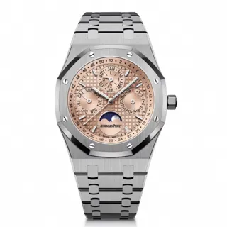 Audemars Piguet Royal Oak Perpetual Calendar 26615TI.OO.1220TI.01 41mm Titanium Salmon