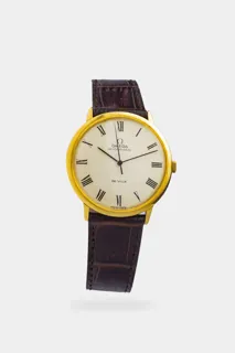 Omega De Ville 161.036 34mm Yellow gold White