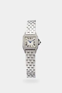 Cartier Santos 2854 17mm White gold White