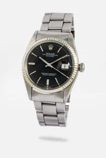 Rolex Datejust 1601 White gold and Stainless steel Black