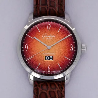 Glashütte Senator Sixties 2-39-47-09-02-04 42mm Stainless steel Orange