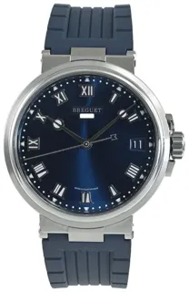 Breguet Marine 5517TI/Y1/5ZU 40mm Titanium Blue