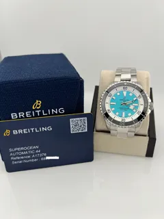 Breitling Superocean A17376 44mm Stainless steel Turquoise