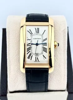 Cartier Tank Américaine Large 2329 45mm Yellow gold White