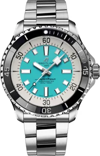 Breitling Superocean A17376211L2A1 44mm Stainless steel Turquoise