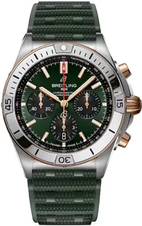 Breitling Chronomat B01 UB0134131L1S1 42mm Stainless steel and 18k rose gold green