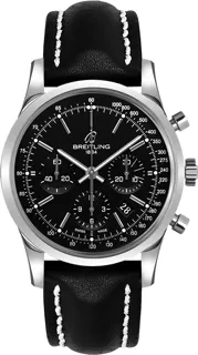 Breitling Transocean Chronograph AB015212/BA99/435X 43mm Stainless steel Black