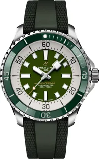 Breitling Superocean A17376A31L1S1 44mm Stainless steel Green