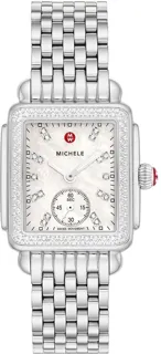 Michele Deco Mid Diamond MWW06V000122 29mm Stainless steel White