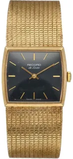 Record Watch Company 24mm Yellow gold Black