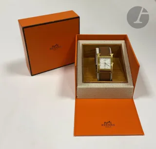 Hermès Heure H Gilt-metal White