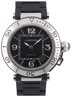 Cartier Pasha Seatimer 2790 40mm Stainless steel Noir