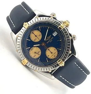 Breitling Chronomat B13050 39mm Yellow gold and Stainless steel Blue