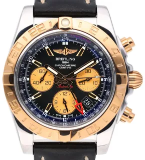 Breitling Chronomat CB0420 Yellow gold and Stainless steel Black