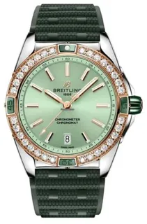 Breitling Chronomat U17356531L1S1 38mm Stainless steel and Red gold Green